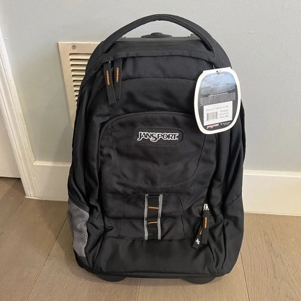 Jansport Wheeled Backpack Black NEW